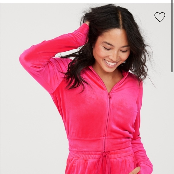 OFFLINE BY AERIE BRIGHT LIGHTS VELOUR CROPPED FULL ZIP HOODIE - Picture 3 of 6